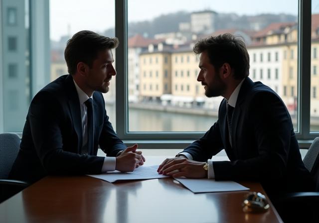 Rechtsberatung für Handelsverträge in einem modernen Büro in Zürich